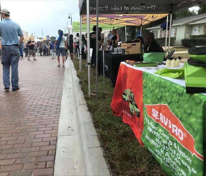Photo of SERVPRO table at local event 
